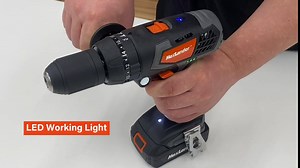 MAXLANDER 20V 1/2'' Drill Set with 1.5Ah Battery and Charger, Variable Speed (0-400 RPM / 0-1600 RPM) Cordless Hammer Drill for Concrete, Wood, Metal