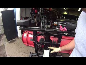 Western ultra-mount plow servicing and head light check