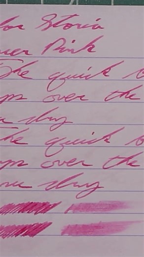 Sailor Storia Dancer Pink Pigment Fountain Pen Ink #fountainpens #60SecondReview