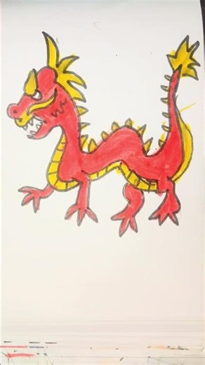 Dragan Painting | #dragon #drawing #art#artist #abstractart #fyp