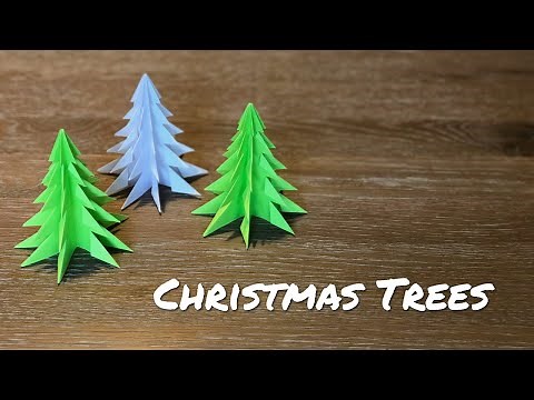 How to Make an Origami Christmas Tree / DIY Christmas Decorations
