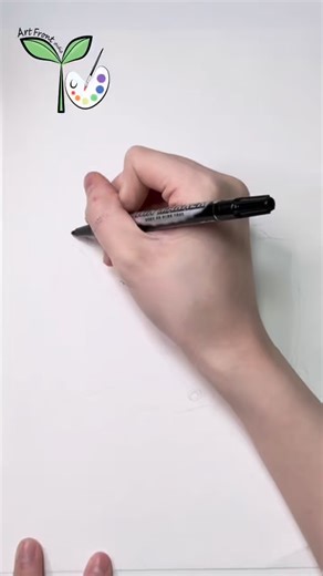 🎨小朋友跟我一齊畫 🎨Step by step to draw a 💁🏻‍♀️歡迎家長自行print out 給小朋友練習~ ⭐️如果喜歡我們的影片歡迎like & share #artfrontstudio #artstudio #art #kidart #hkart painting cwb causewaybay 簡筆畫 兒童簡筆畫 兒童繪圖 兒童畫班 興趣班 畫畫班 畫室 銅鑼灣 銅鑼灣畫室 | Art Front studio