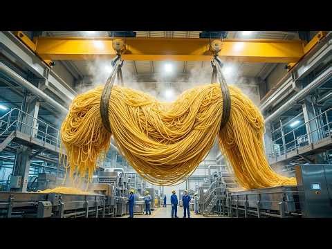 Inside the World’s Biggest Pasta Factory: From Flour to Food (Full Process)