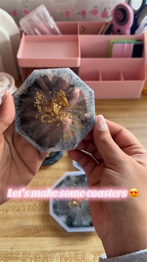 143 reactions | ✨ASMR Resin Pouring✨ Watch me make these glossy two-part resin coasters for the first time!! It’s funny how I got originally got obsessed with resin pour videos but finally able to play around with it after 5-6 years what do you think? #resinart #coasters #asmrvibes #diycoasters #satisfyingcrafts | Zealously Handmade | Facebook