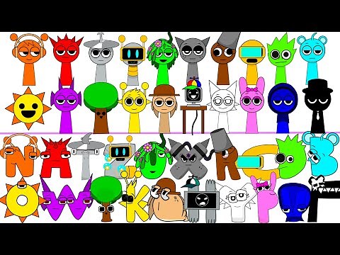 ALL SPRUNKI but ALPHABET LORE | Complete Edition | Alphabet lore | Compilation