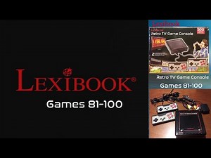 Lexibook Retro TV Game Console part 5: Games #81-100 brief game play