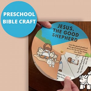 Jesus the Good Shepherd Bible Spinner Craft, John 10:1-16 Bible Lesson, Sunday School Printable, Good Shepherd Christian Activities for Kids - Etsy