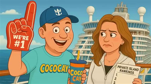 The best cruise ship private island is.