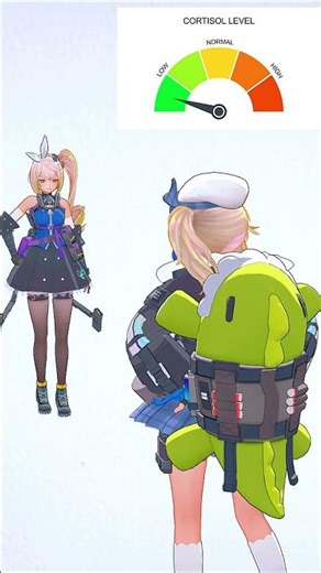Vepley x Sharkry x Yoohee | Low Cortisol meme 😴😤 | GFL2 MMD