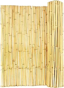 Backyard X-Scapes Natural Rolled Bamboo Fence .75in D x 4ft H x 8ft L
