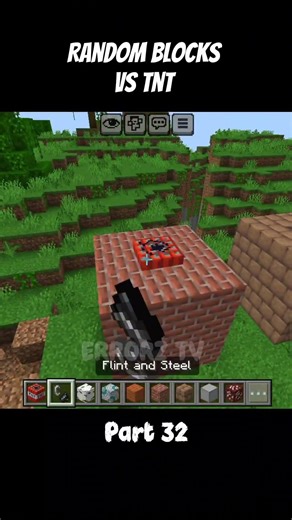 Random Blocks vs TNT pt32 #minecraft #shorts