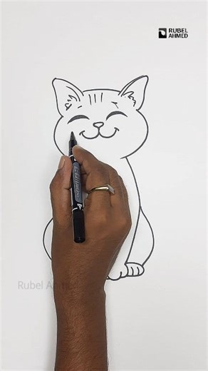 Easy Cat Drawing Tutorial | Simple Way to Draw a Cute Cat Step by Step #CatDrawing #EasyDrawing #HowToDraw #DrawingTutorial #CuteCat #StepByStepDrawing #AnimalSketch #ArtForBeginners #DrawingForKids #SketchArt easy cat drawing, cat drawing tutorial, how to draw a cat, simple cat drawing for kids, cute animal drawing, beginner drawing tutorial, pencil sketch cat, easy sketch ideas, European art lovers, step by step drawing | Rubel Ahmed