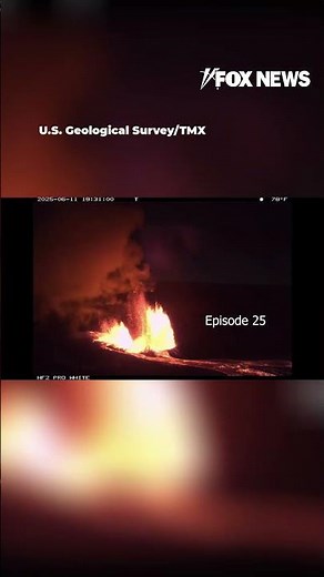 LAVA FLOW: Timelapse shows Kilauea Volcano eruption #shorts #news #nature #hawaii