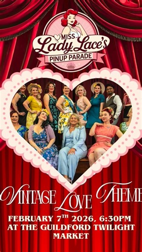 Miss Lady Lace 🌹Perth Pinup & Burlesque Dancer on Instagram: "Meet the finalist for our “Vintage Loved” themed edition for Miss Lady Lace’s Pinup Parade at the Guildford Twilight Markets on February 7th. 💘 #guildfordwa #perthevents #pinupcontest #vintagelove #perthpinup"