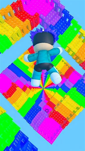 Thanos plays Infinite Rainbow Stairs Roblox 🌈 #roblox #shorts