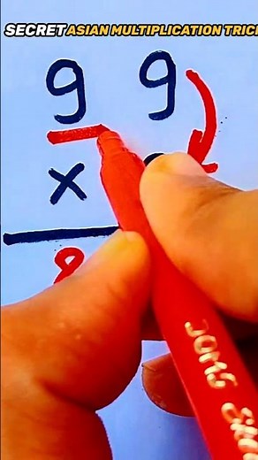 The Secret Asian Multiplication Trick is wild 😲🥶 #shorts