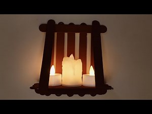 🌸 DIY Wall Decor | Ice Cream Stick Decor | Wooden Stick Wall Hanging & Decorative Shelf Craft Ideas🌸