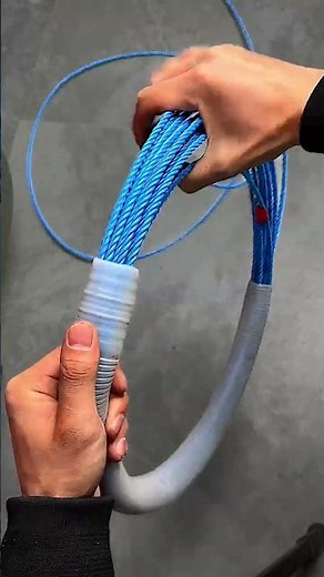 This Is The Correct Way To Store And Thread Steel Wire Rope #shortvideo #rope