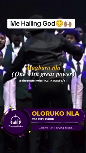 OLORUKO NLA lyrics videos by 200 city choir #God #jesus #holyspirit #thegospellyrics