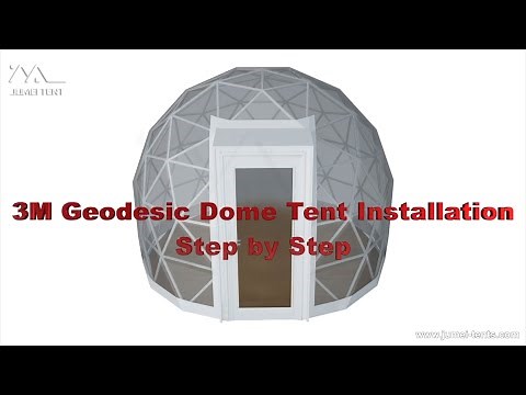 How to build a 3M Geodesic Dome Tent Step by Step