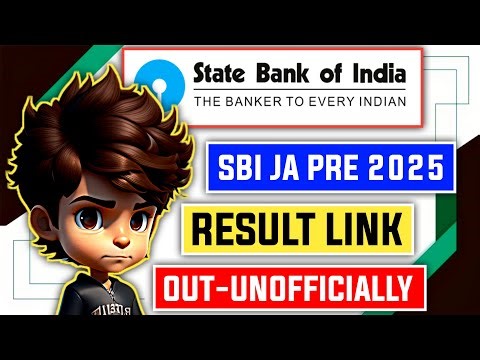 📢 SBI Clerk Prelims 2025 Result Link OUT (Unofficial)! 😱