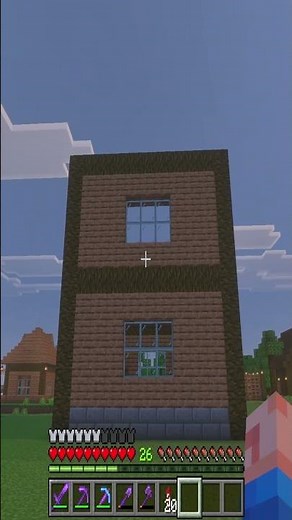 Minecraft Jungle Wood And Stone Brick Cleric Villager House Update 3 #mc #minecraft #realms #shorts