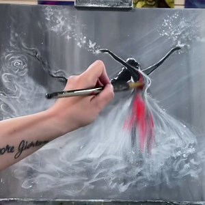 Lady In Red! Up now on my YouTube channel ❤️ link https://youtube.com/channel/UCA6nihIIUaHhmTJREhcMGvw | Joni Young Art