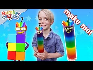 Jellylicious Rainbow Fun DIY: Create Number Seven Jelly 🌈 | Learn to Count | Numberblocks