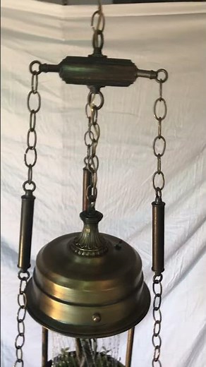 Rare Vintage Greek Goddess Oil Rain Lamp with Hanging Table