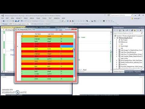 VB.NET - How To Set Color To DataGridView Rows In VBNET [ with source code ]