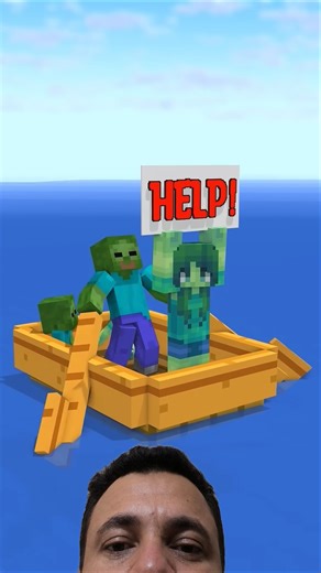 os macacos salvam o menino Zumbi.... #shorts #minecraft#minecraft #shorts