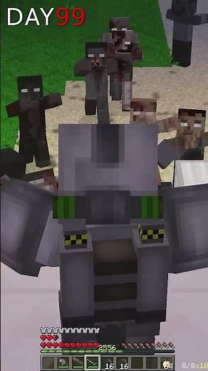 I Spent 100 Days in a Zombie Apocalypse in Minecraft...