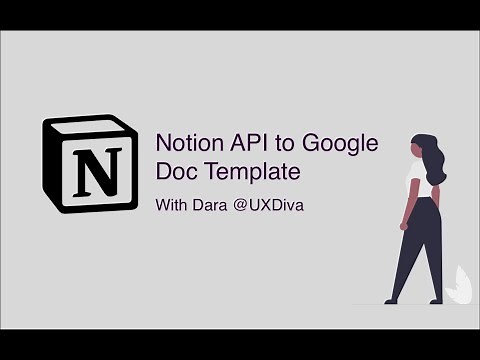 Notion API to Google Doc Template