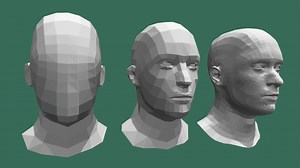 Low Poly Male Head - Buy Royalty Free 3D model by Klockwork_Animation (@klockwork_studios)