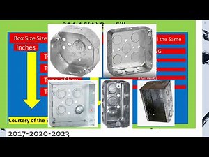 NEC Box Fill Tables Explained. 314.16(A) and (B)