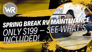 Spring Break is Almost Here! Before you hit the road, make sure your RV is road-ready with our $199 Maintenance Inspection Special! We’ll check outlets, brakes, lights, lubricate locks, and more. Check out the full video to see everything included! | Walnut Ridge RV