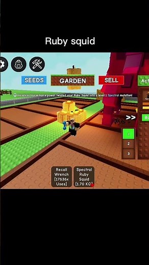 ruby squid || Grow a garden Roblox #growagardenroblox #roblox #growagarden #robloxshorts #gag #games