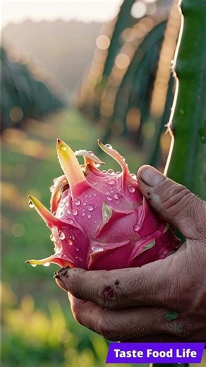 Harvesting a Perfect Pink Dragon Fruit 🐉🌵 Tropical Macro Beauty