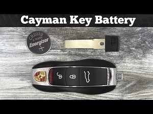 How to replace the battery of the Porsche Cayman key.