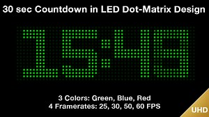 LED / LCD Countdown 30 Seconds Dot Matrix Digital