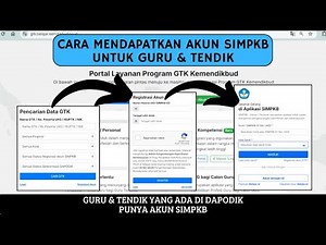 CARA MENDAPATKAN AKUN SIMPKB UNTUK GURU DAN TENDIK