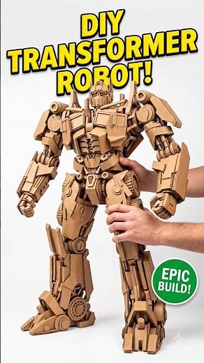 DIY Cardboard Transformer Robot 🤖 | Amazing Cardboard Build That Looks Real!