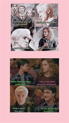 Draco Was “Homework” 😏 | Harry Potter Funny Meme Edit 😂⚡ #harrypotter #memefunny #usa #dracomalfoy