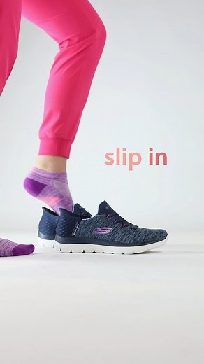 7.3K views · 15 reactions | For those who value style and efficiency, the new Skechers slip-ins are the perfect choice for busy days ‍♀️ With a memory foam insole & flexible traction outsole, your feet will thank you  | Uniform Advantage | Facebook