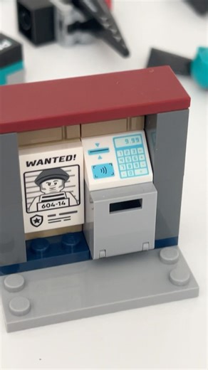 Lego Wanted Polizei Station bauen 😎🚔📞#lego#build #bauen #creation #creative #shorts