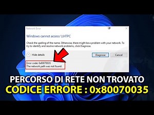 🔧How to Fix Network Path Not Found - Error Code 0x80070035 | TUTORIAL