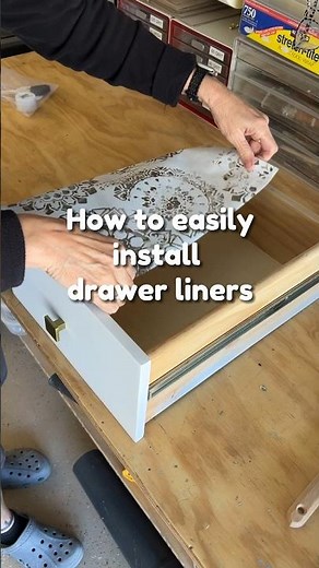 How to easily install drawer liners