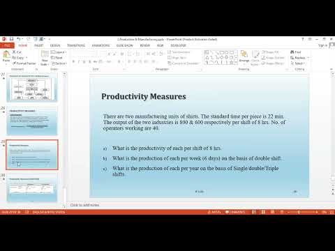 Introduction to Industrial Engineering | Topic: Productivity | Lecture: 02