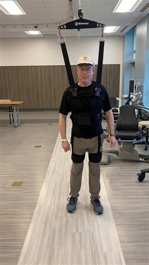 One of our inspirational patients, Ray Brumbaugh, performed the electric slide after recovering from a stroke! Thanks to advanced technologies and personalized therapy, he is able to have a little fun while receiving much-needed rehabilitation. Our care teams can help you or a loved one recover after an illness or injury. Learn more about our services and level of care: https://ehc.rehab/4dVrFMP | Encompass Health
