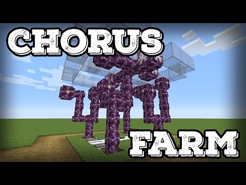 Minecraft Tutorial - Chorus Farm - Simple - Tons of Flowers!(Minecraft 1.17+)